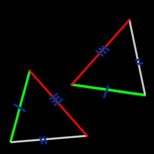 مثلثات متطابقة