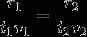http://latex.codecogs.com/gif.latex?\frac%7br_%7b1%7d%7d%7bt_%7b1%7dv_%7b1%7d%7d=\frac%7br_%7b2%7d%7d%7bt_%7b2%7dv_%7b2%7d%7d