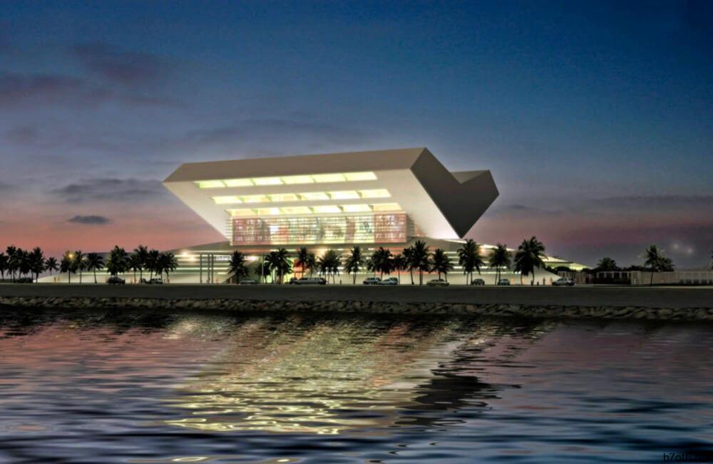 Book-Shaped Library @bookshelfcafe / Pinterest.com