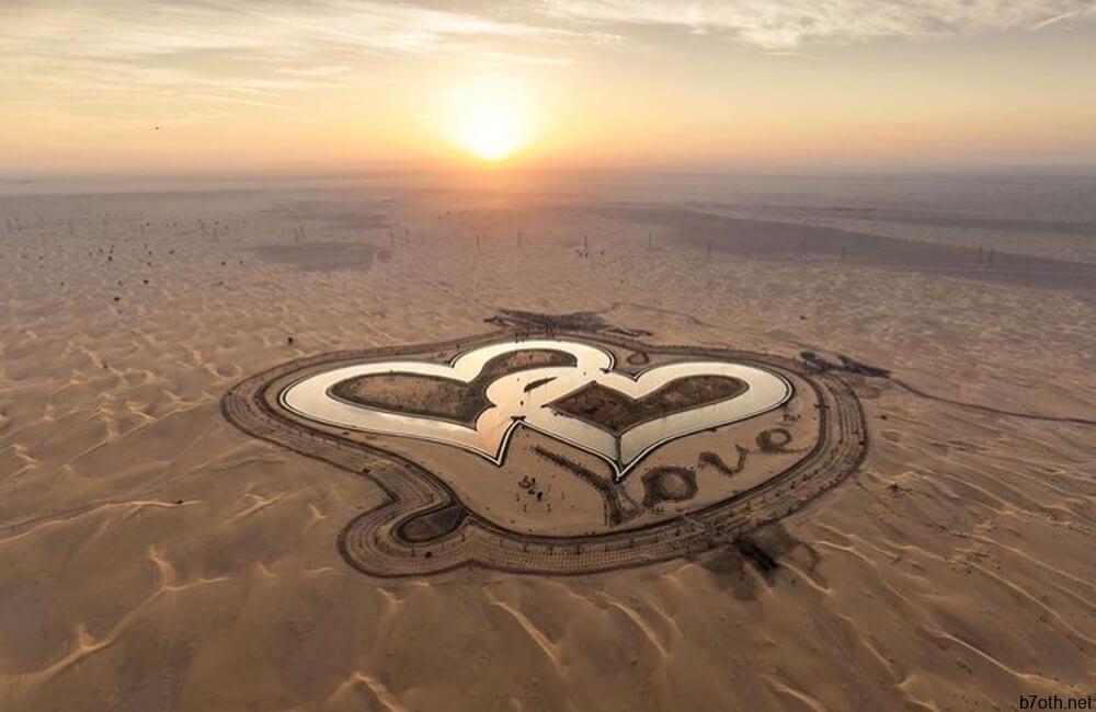 Heart-Shaped Love Lakes @faz3 / Instagram.com